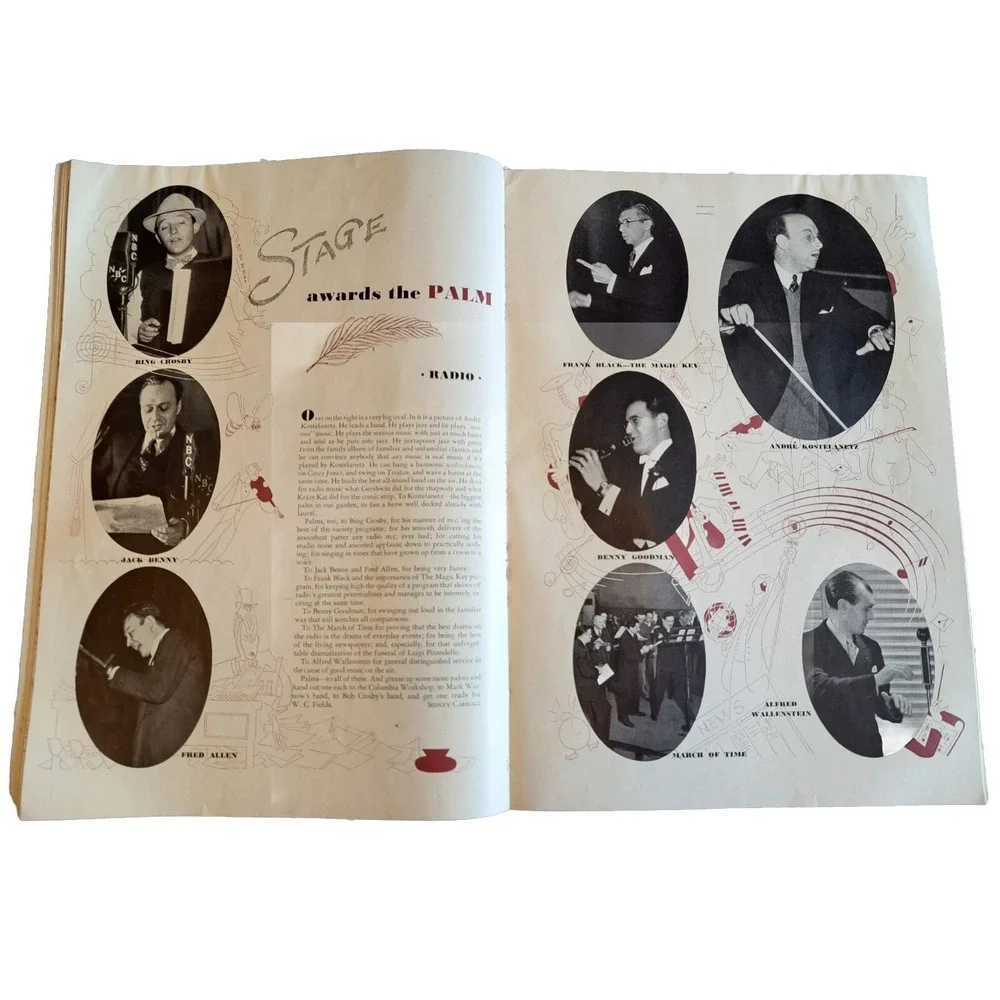 VTG Stage Magazine June 1937 In This Issue Stage Awards The Palms No Label C4‎